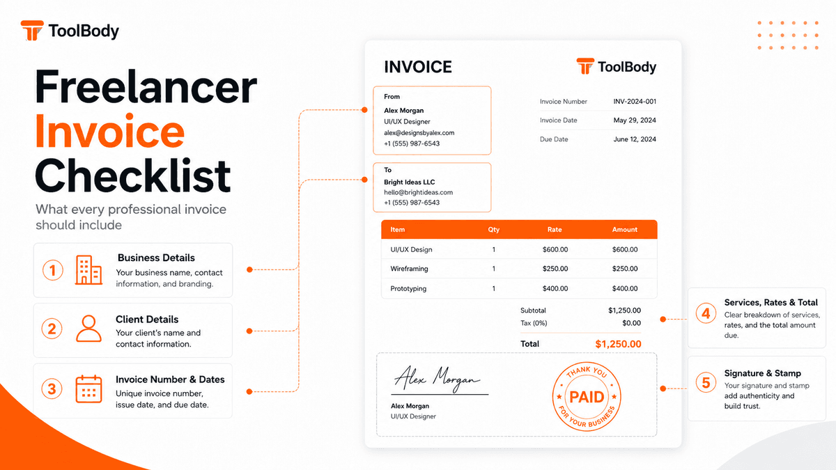 How to create professional invoice freelancers free