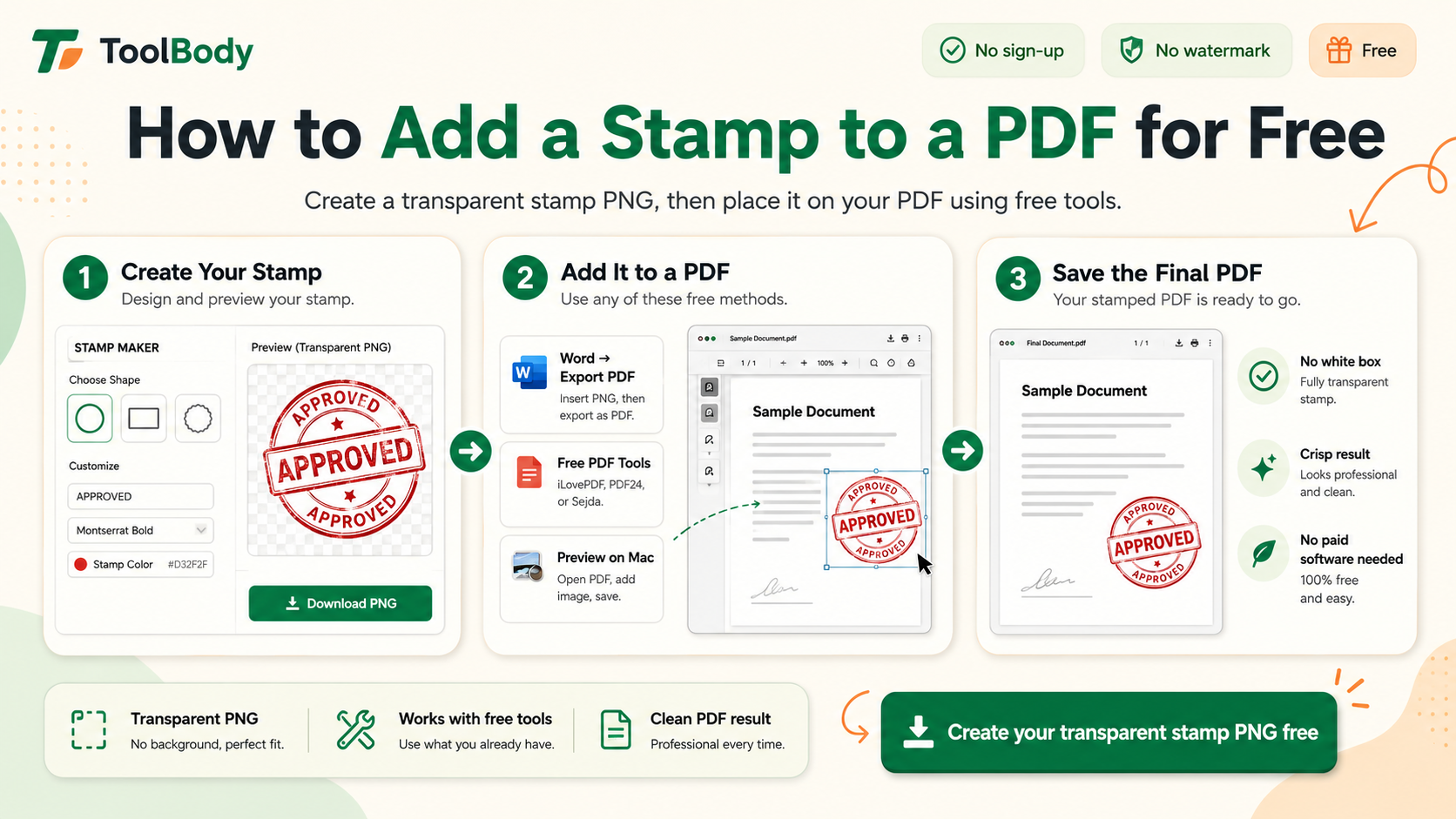 How to Add a Stamp to a PDF for Free (Without Buying Software)